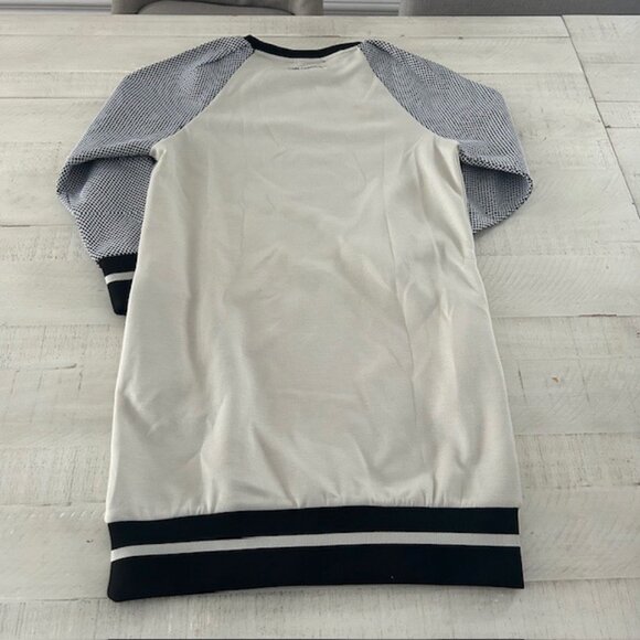 Karl Lagerfeld  Girls Mesh Sleeve Sweater Dress - Picture 4 of 4